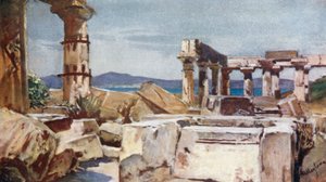 エギナ島のアテナ神殿 作： John Fulleylove